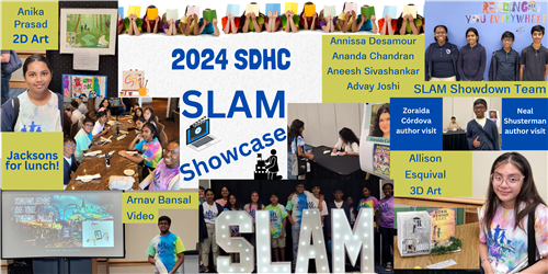 students at a book celebration